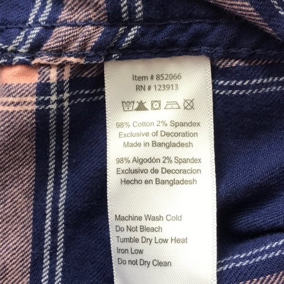 JACHS GIRLFRIEND STONE Medium Comfort Stretch Flannel Tortoise Snap Shirt Cabin - Picture 11 of 11